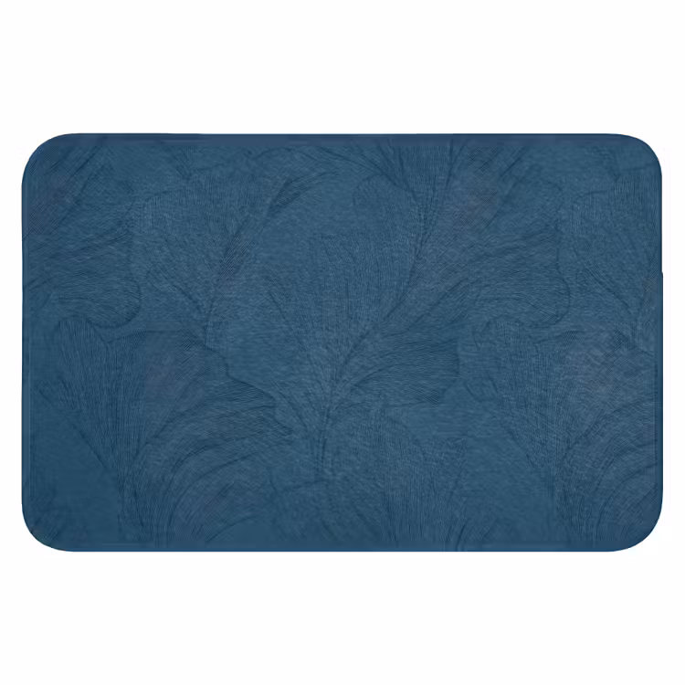 Abstract - Patroon - Donkerblauw - Elegant Badmat klein 997 -3d
