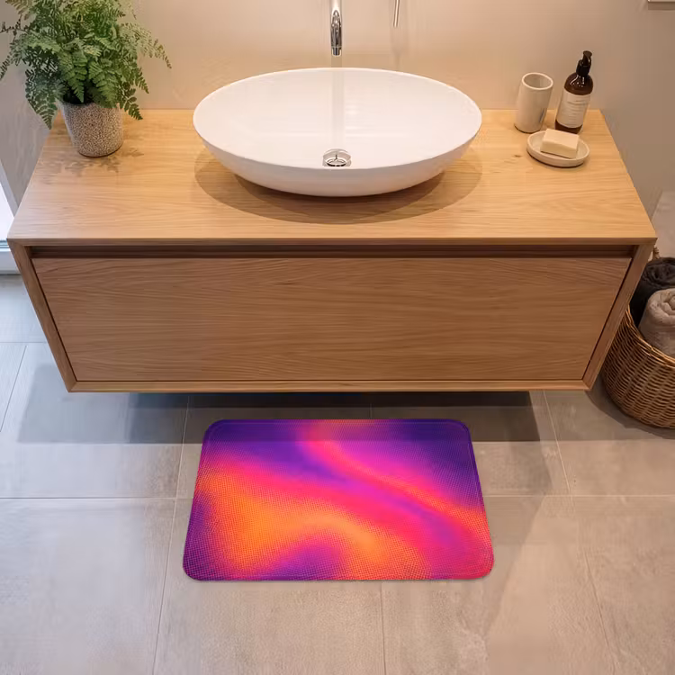 Abstract - Patroon - Kleurverloop Badmat klein -sfeer1