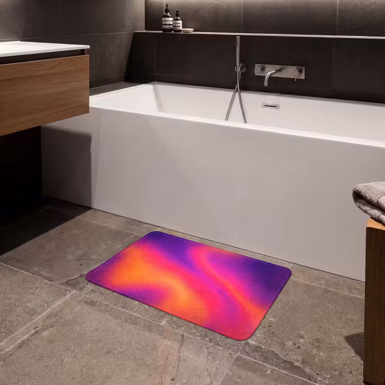 Abstract - Patroon - Kleurverloop Badmat klein -sfeer3