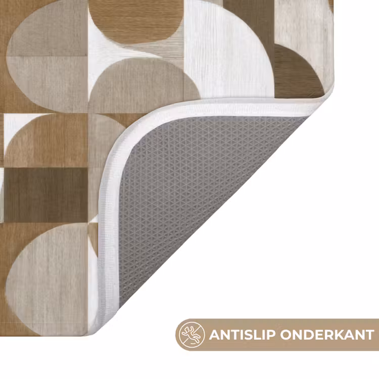 Abstract - Retro - Bruin Badmat klein 997 -USP_AntislipNL