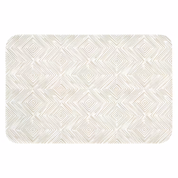 Abstract - Ruiten - Beige Badmat klein 997 -3d