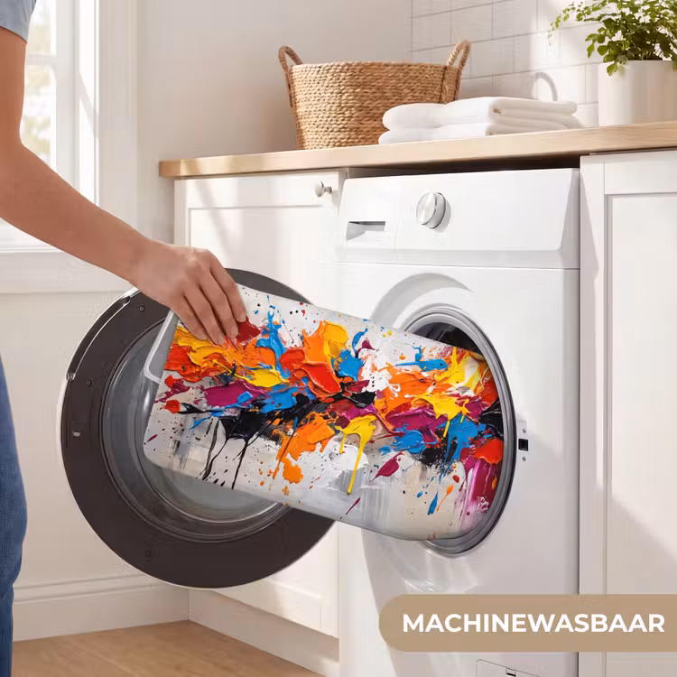 Abstract - Schilderij - Kleurrijk - Dynamisch Badmat klein -USP_WasbaarNL
