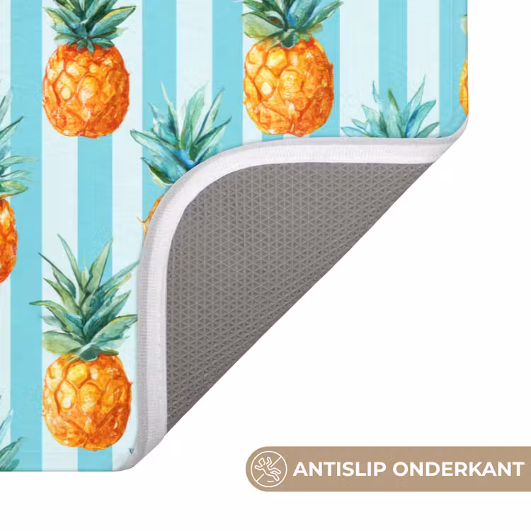 Ananas - Strepen - Groen Badmat klein 997 -USP_AntislipNL