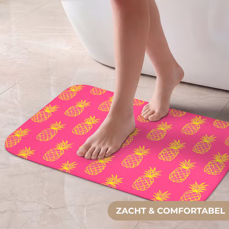 Ananas - Trendy - Roze Badmat klein 997 -USP_ZachtNL