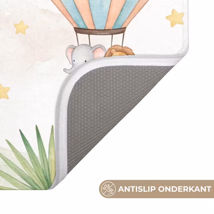 Aquarel - Luchtballonnen - Pastel Badmat klein -USP_AntislipNL