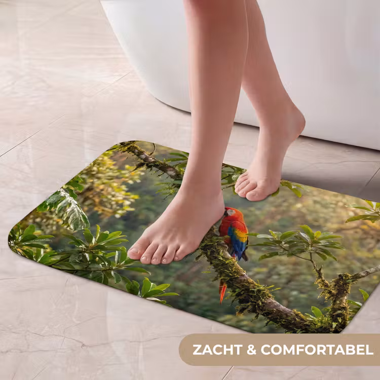 Ara - Jungle - Rood Badmat klein -USP_ZachtNL