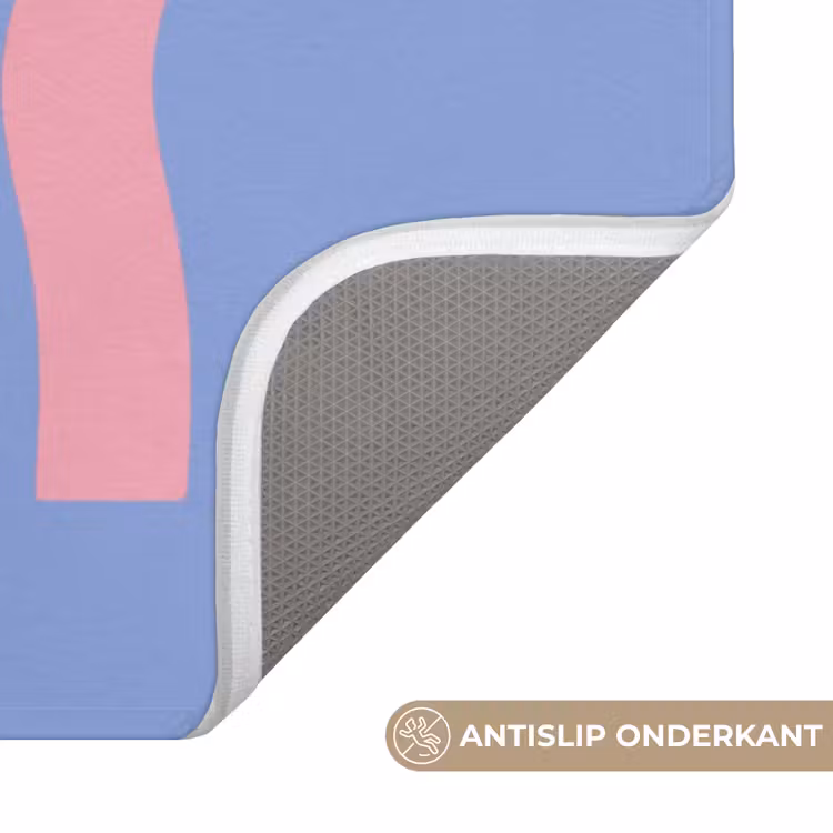 Art - Roze - Blauw Badmat klein -USP_AntislipNL