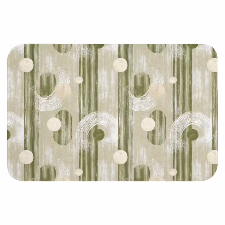Artistiek - Modern - Groen Badmat klein 997 -3d