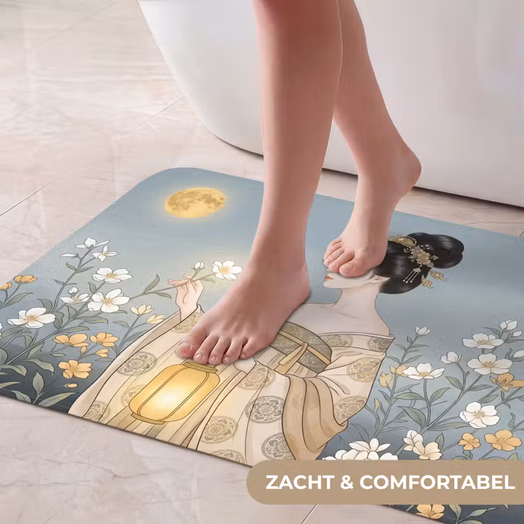 Aziatisch - Vrouw - Kimono Badmat middel -USP_ZachtNL