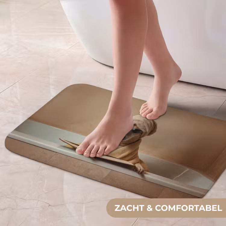 Bad - Hond - Boek - Zonnebril Badmat klein -USP_ZachtNL