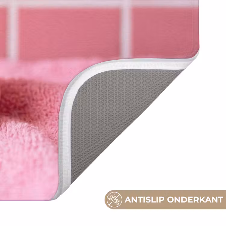 Badeend -Strik - Roze Badmat klein -USP_AntislipNL