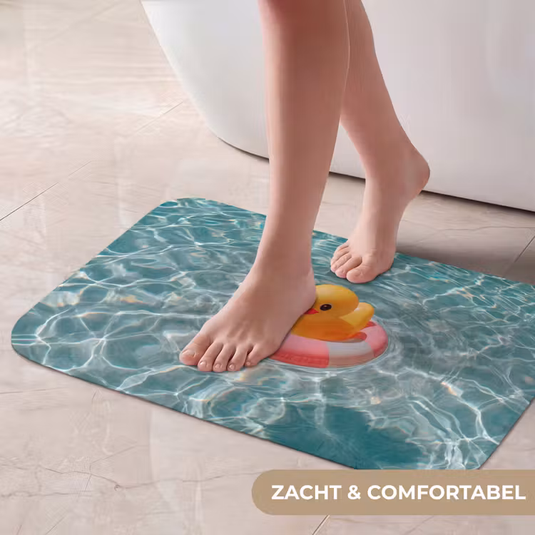 Badeend - Zwemband - Geel Badmat klein -USP_ZachtNL