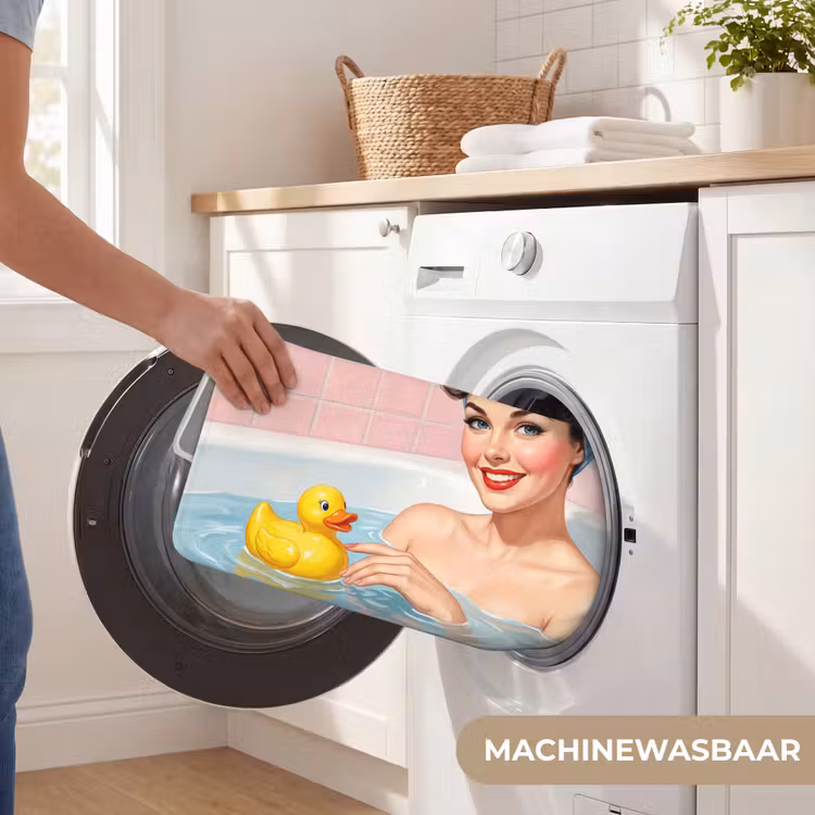 Badkamer - Eend - Blauw Badmat klein -USP_WasbaarNL