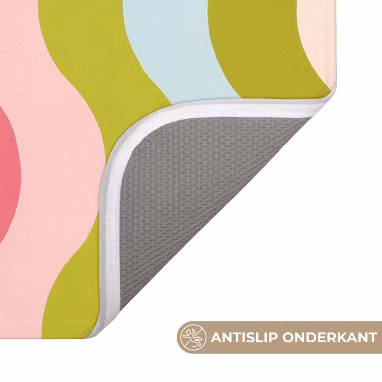 Banen - Golven - Kleurrijk - Verticaal Badmat klein -USP_AntislipNL