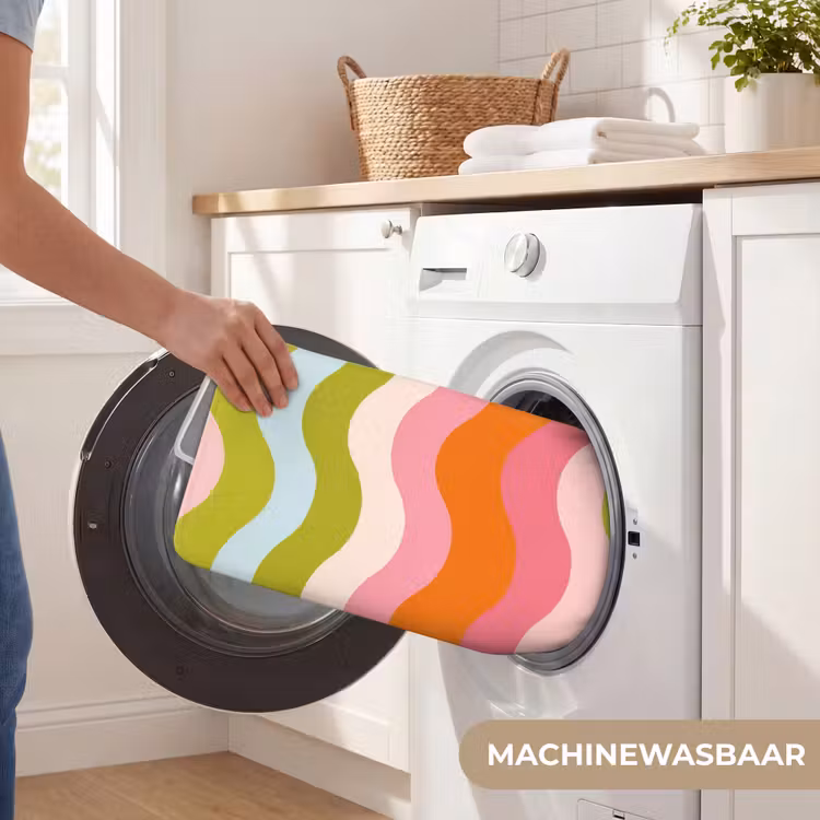 Banen - Golven - Kleurrijk - Verticaal Badmat klein -USP_WasbaarNL