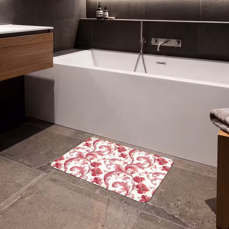 Barok - Patroon - Rood Badmat klein 997 -sfeer3