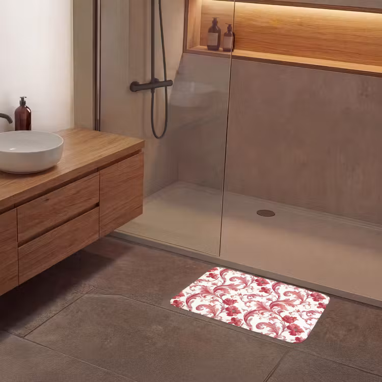 Barok - Patroon - Rood Badmat klein 997 -sfeer2