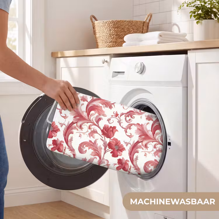 Barok - Patroon - Rood Badmat klein 997 -USP_WasbaarNL