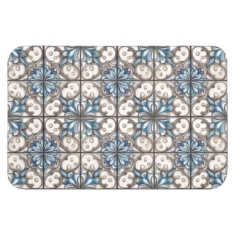 Barok - Tegel - Kleurrijk Badmat klein 997 -3d