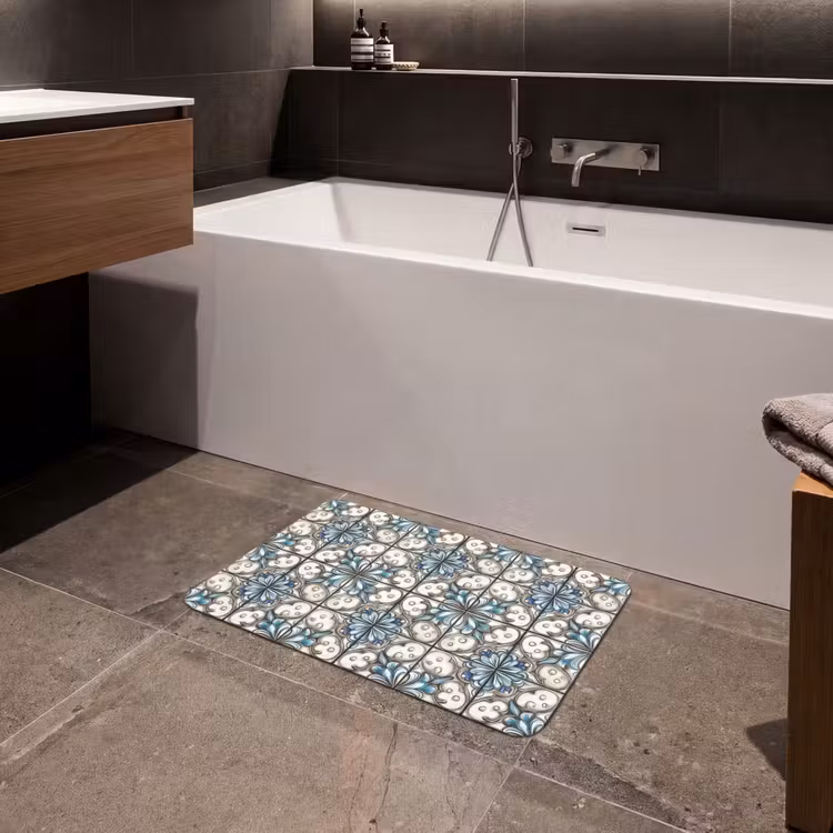Barok - Tegel - Kleurrijk Badmat klein 997 -sfeer3