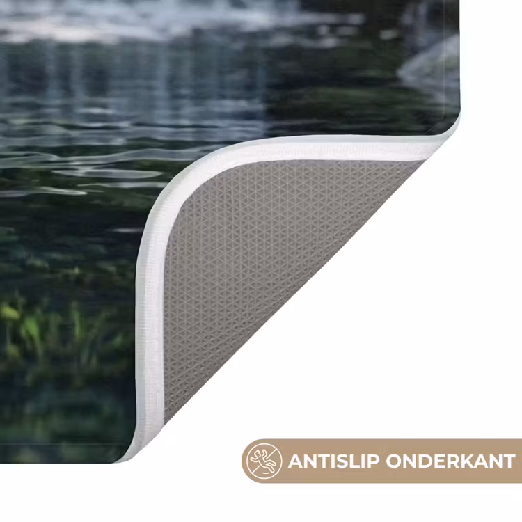 Beek - Waterval - Natuur - Groen Badmat klein -USP_AntislipNL