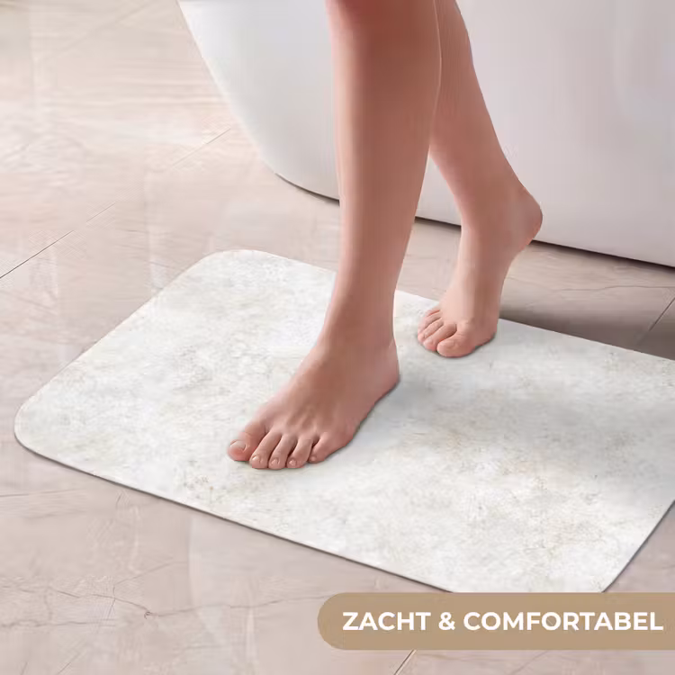 Beige - Marmer - Aders Badmat klein 997 -USP_ZachtNL