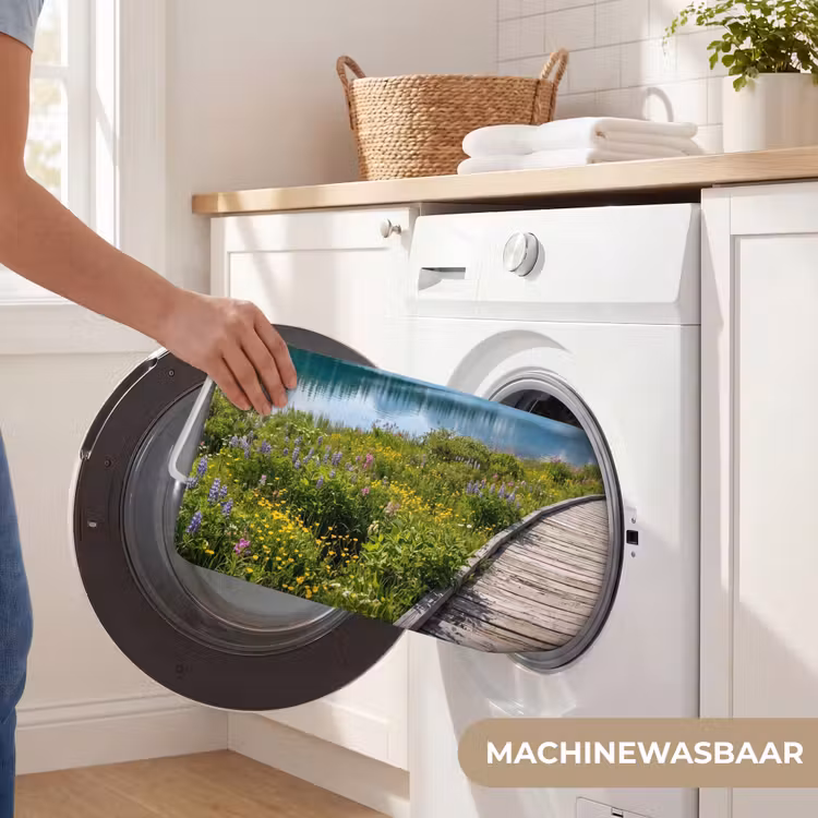 Bergen - Meer - Landschap - Blauw Badmat klein -USP_WasbaarNL