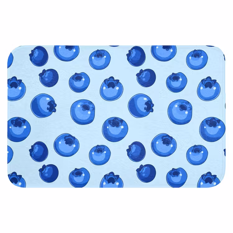 Bessen - Modern - Blauw Badmat klein 997 -3d