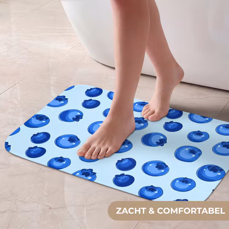 Bessen - Modern - Blauw Badmat klein 997 -USP_ZachtNL