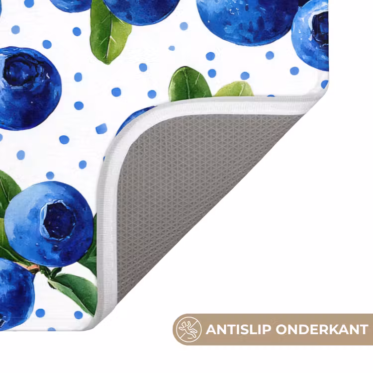 Bessen - Patroon - Blauw Badmat klein 997 -USP_AntislipNL