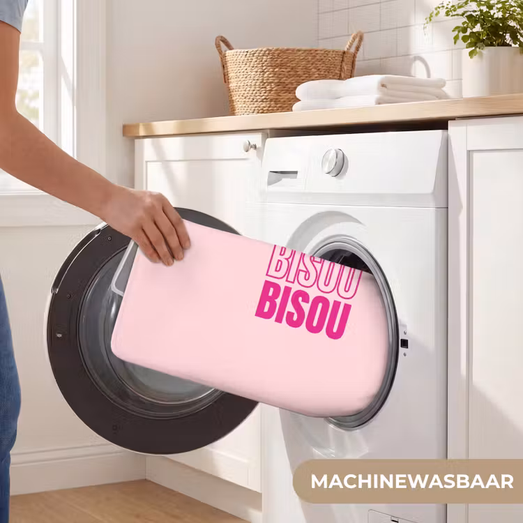 Bisou - Roze - Minimalistisch Badmat klein -USP_WasbaarNL
