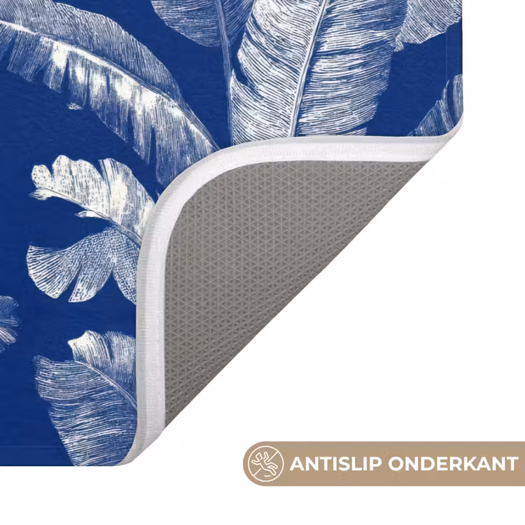 Blad - Palm - Blauw Badmat klein 997 -USP_AntislipNL