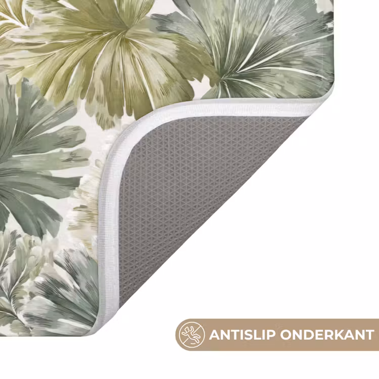 Bladeren - Botanisch - Groen Badmat klein 997 -USP_AntislipNL