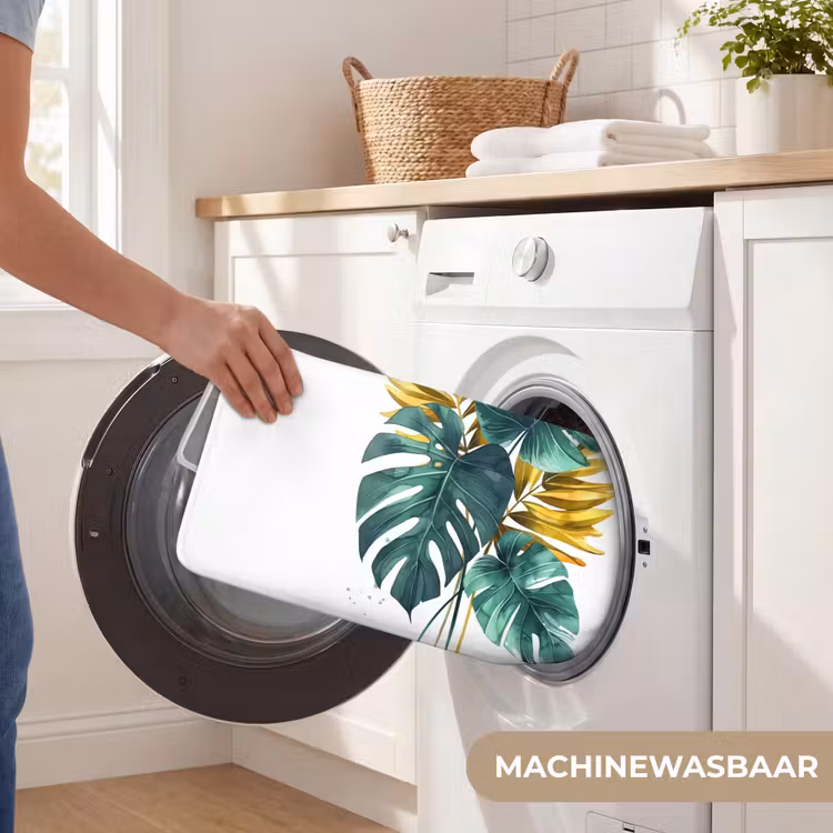 Bladeren - Monstera - Groen - Goud - Modern Badmat klein -USP_WasbaarNL