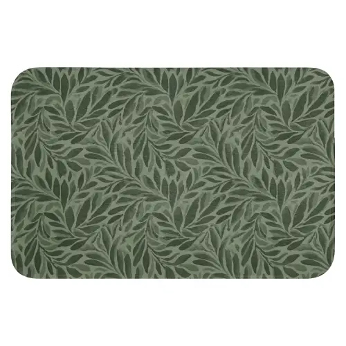 Bladeren - Organisch - Groen Badmat klein 997 -3d