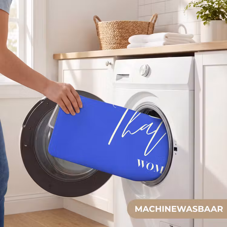 Blauw - I am that woman - Sierlijk - Minimalistisch Badmat klein -USP_WasbaarNL