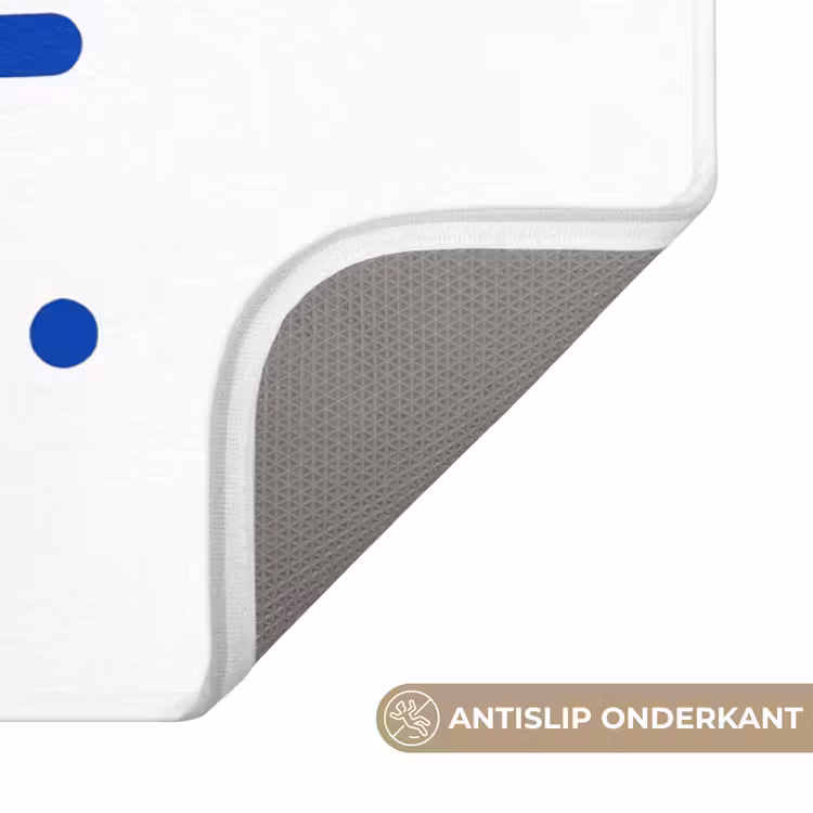 Blauw - Quote - Wit Badmat klein -USP_AntislipNL