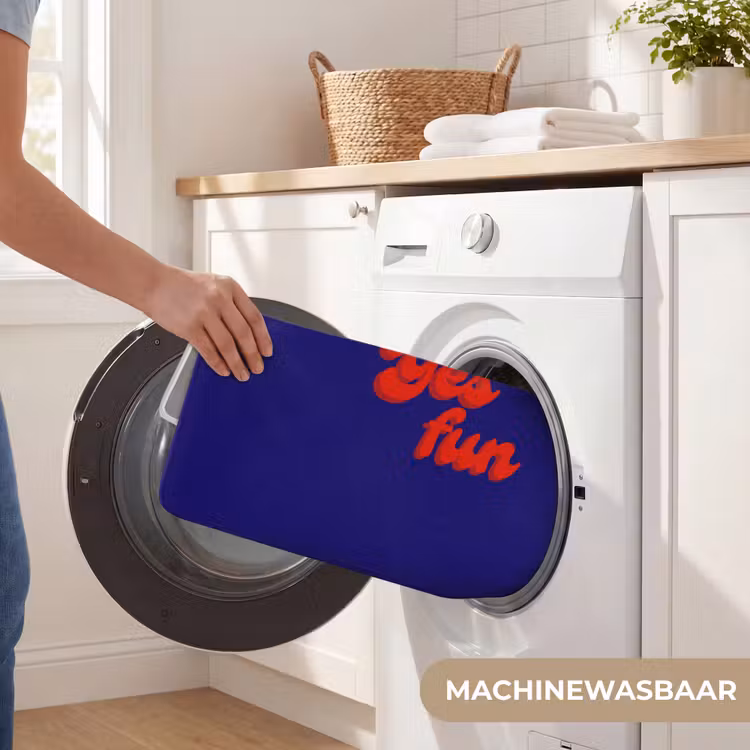 Blauw - Rood - Yes fun - 3D Badmat klein -USP_WasbaarNL