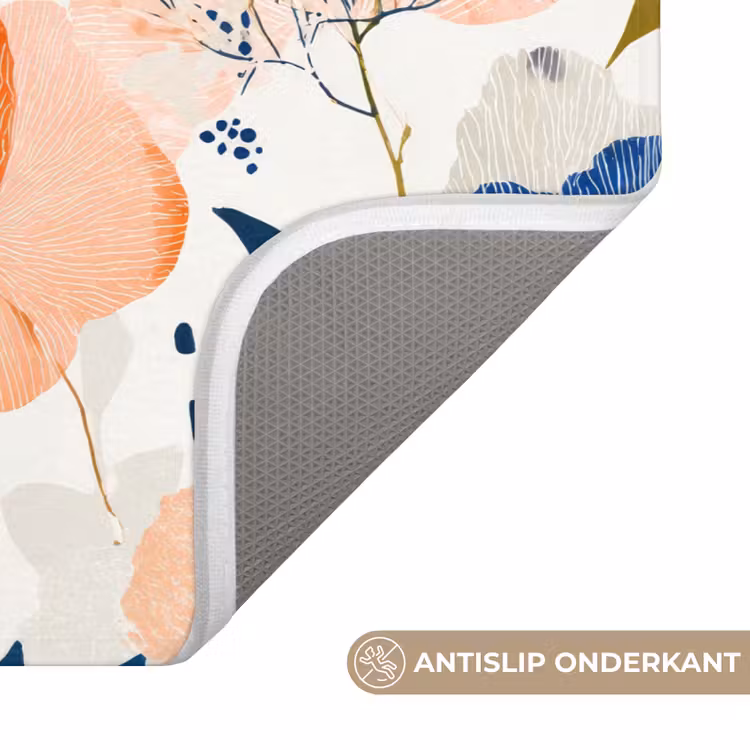 Bloemen - Botanisch - Kleurrijk Badmat klein 997 -USP_AntislipNL