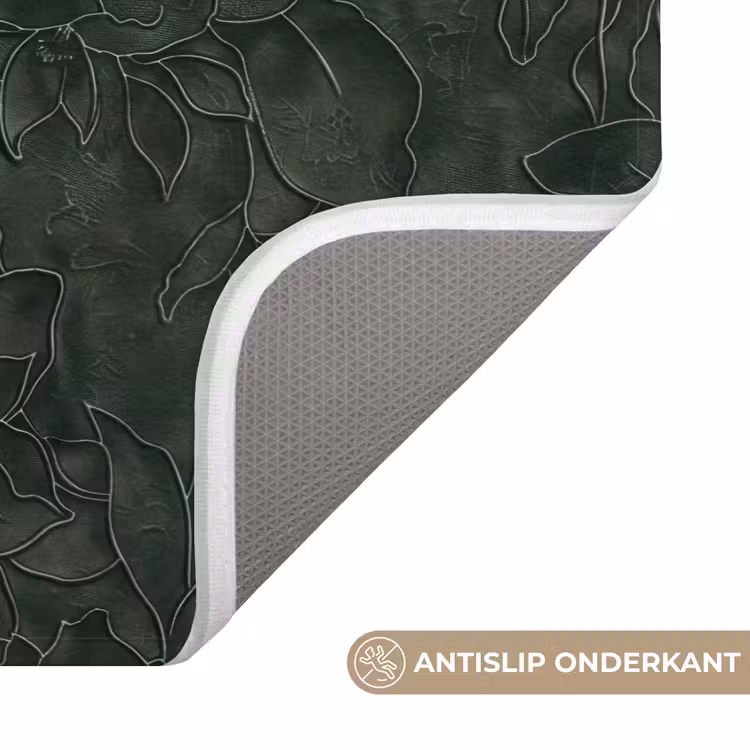 Bloemen - Lijnen - Groen Badmat klein 997 -USP_AntislipNL