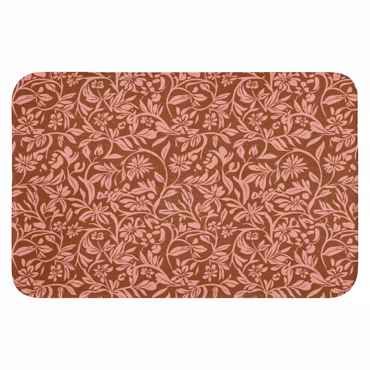 Bloemen - Print - Roze Badmat klein 997 -3d
