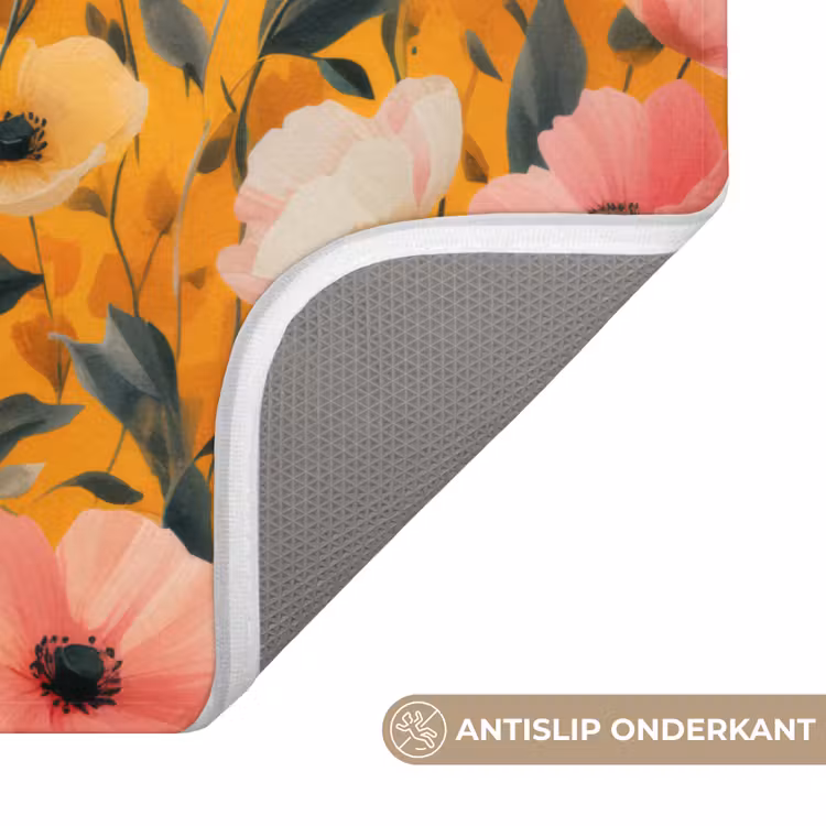 Bloemen - Veld - Geel Badmat klein -USP_AntislipNL