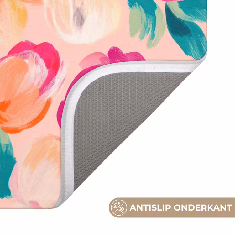 Bloesems - Vrolijk - Kleurrijk Badmat klein 997 -USP_AntislipNL