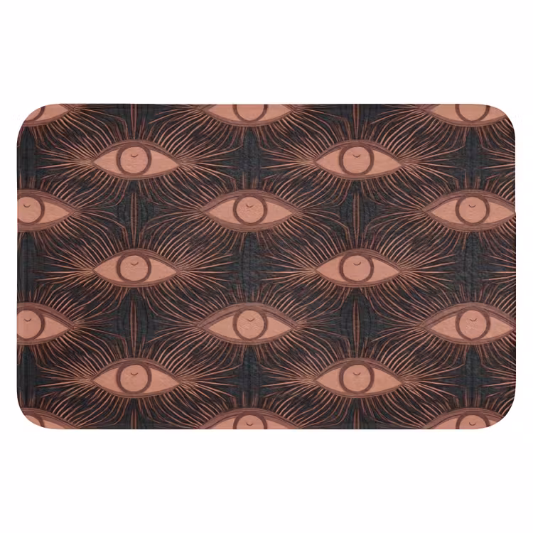 Boheems - Oog - Bruin Badmat klein 997 -3d