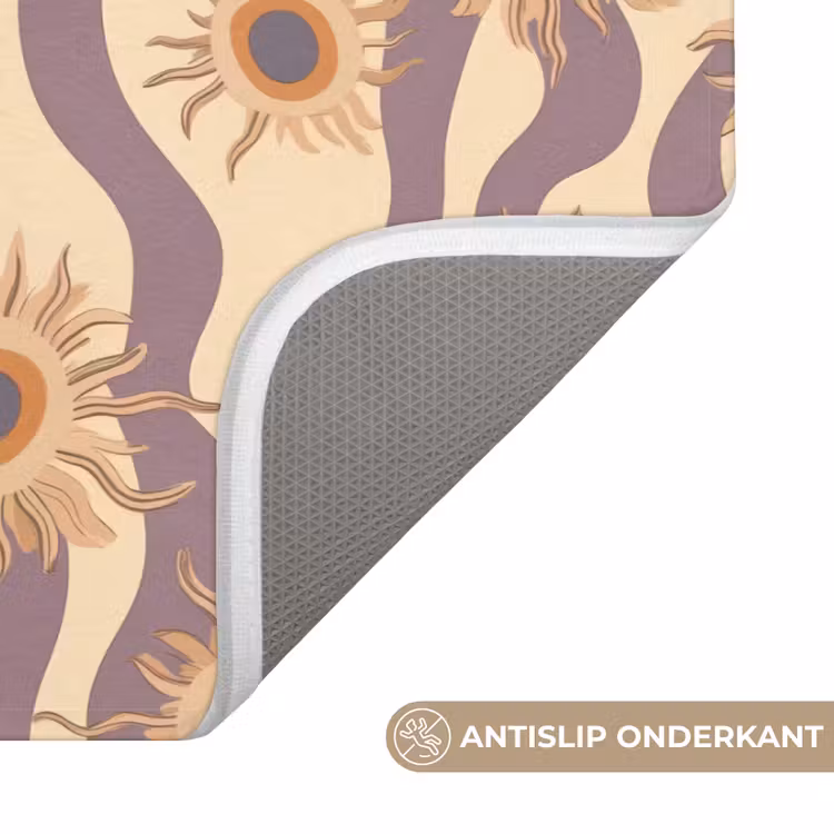 Bohemian - Vibe - Lavendelpaars Badmat klein 997 -USP_AntislipNL