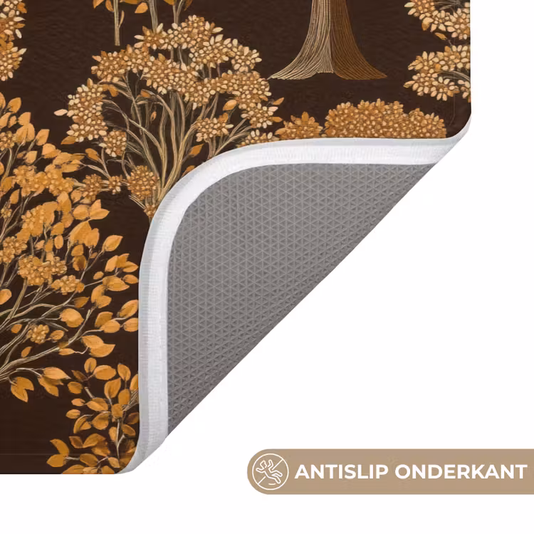 Bomen - Patroon - Bruin Badmat klein 997 -USP_AntislipNL