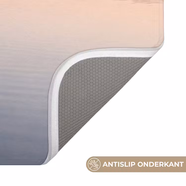 Bomen - Reflectie - Water - Zonsopgang - Serene Badmat middel -USP_AntislipNL