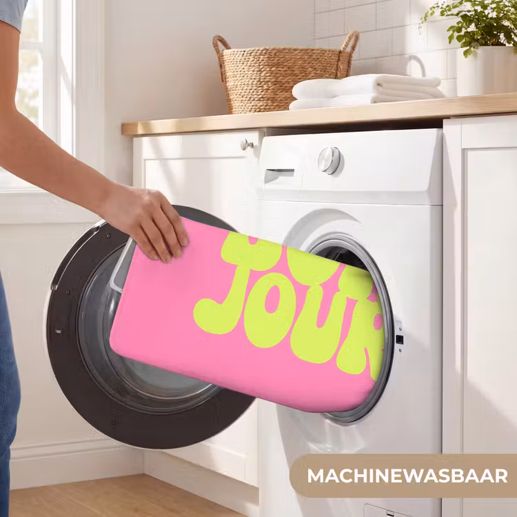 Bonjour - Roze - Fel groen Badmat klein -USP_WasbaarNL