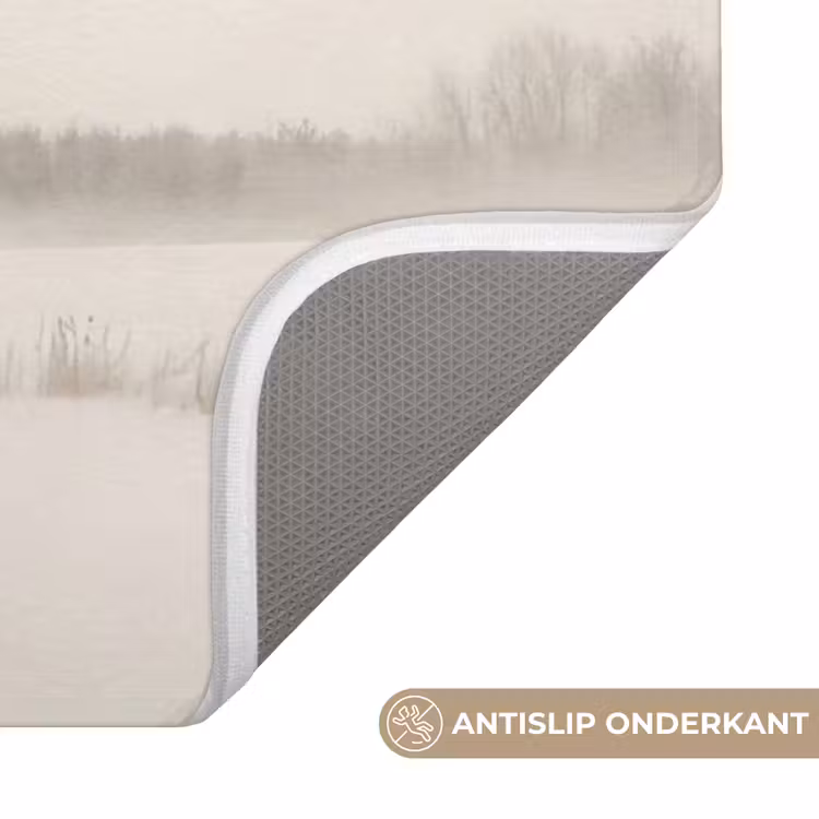 Boom - Mist - Sneeuw - Winter - Minimalistisch Badmat middel -USP_AntislipNL