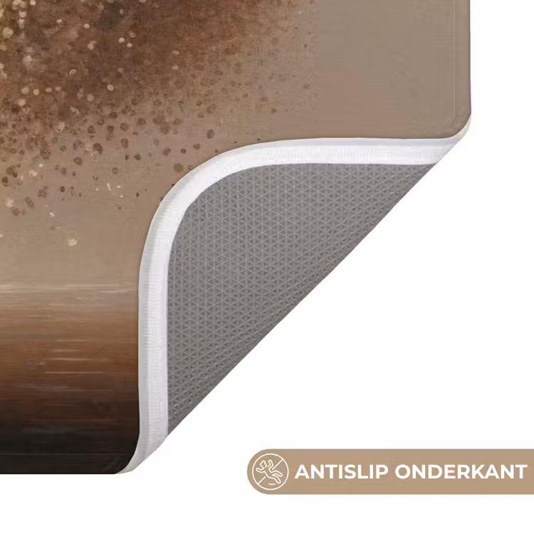Bootje - Blaadjes - Goud - Water Badmat klein -USP_AntislipNL